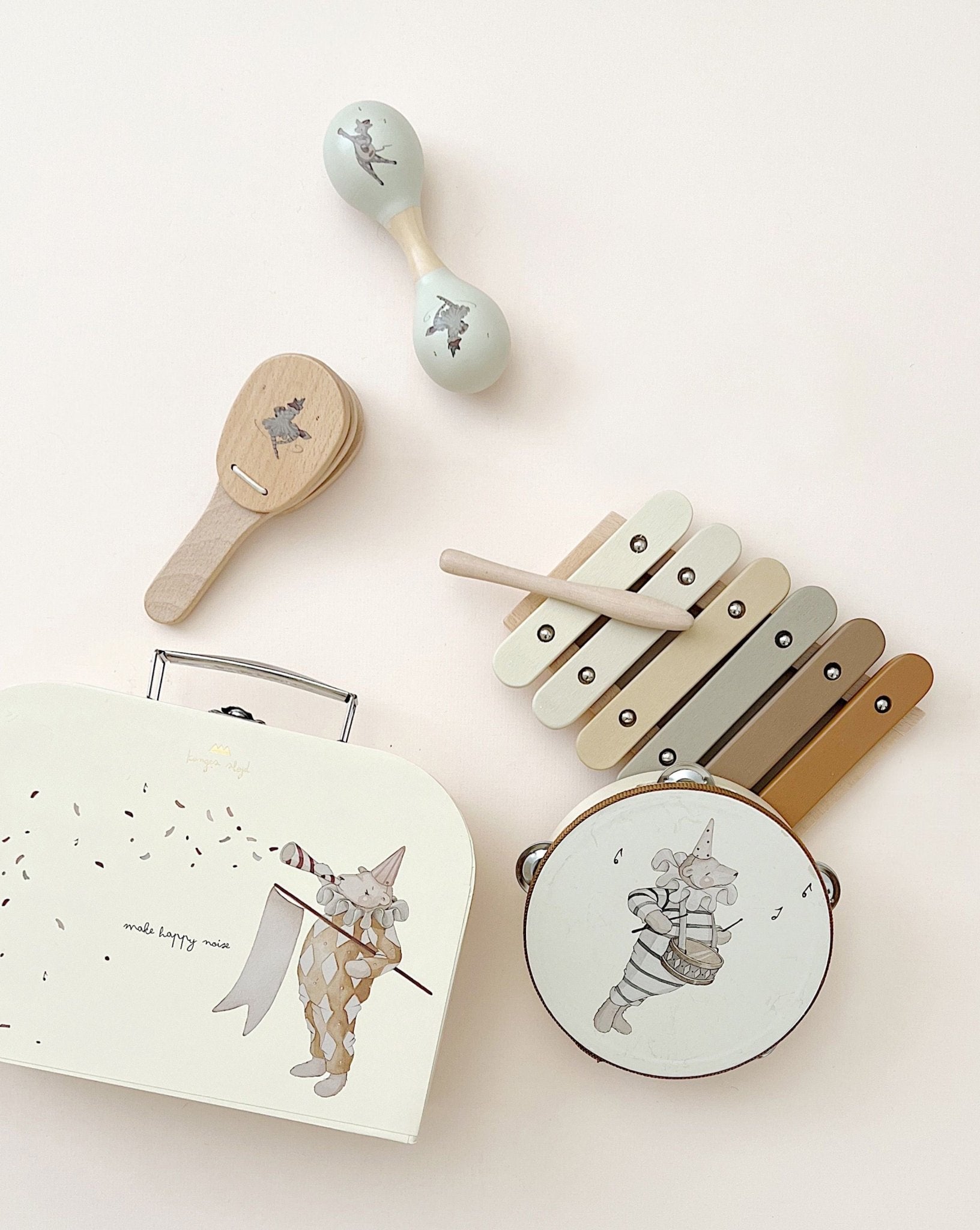 Konges Sløjd WOODEN MUSIC SETS FSC - Multicolor Konges Sløjd