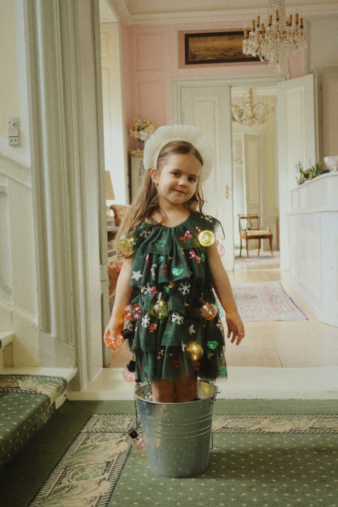 Konges Sløjd YVONNE CHRISTMAS DRESS - hunter green Konges Sløjd New Collection
