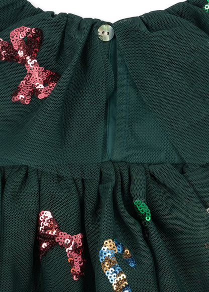Konges Sløjd YVONNE CHRISTMAS DRESS - hunter green Konges Sløjd New Collection