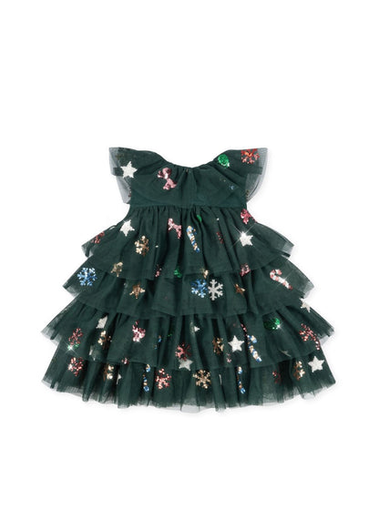 Konges Sløjd YVONNE CHRISTMAS DRESS - hunter green Konges Sløjd New Collection