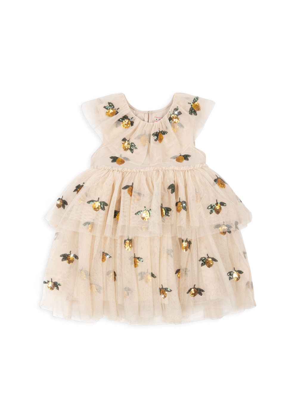 slim fit dress slacks Yvonne Fairy Dress in Lemon Sequin by Konges Slojd - last One in Stock