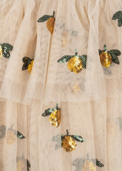 Konges Sløjd YVONNE FAIRY DRESS - lemon sequin Konges Sløjd