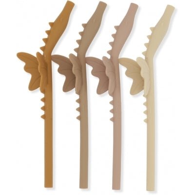 Konges Sløjd4 PACK SILICONE STRAWS DRAGON Konges Sløjd