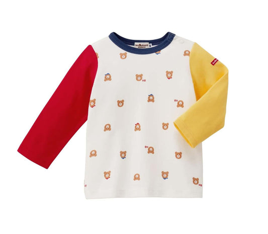 Long - Sleeve T-Shirt - full bears Mikihouse - enjoykidsus