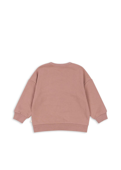 LOU GLITTER SWEAT SHIRT OCS - MAHOGANY ROSE Konges Sløjd - enjoykidsus