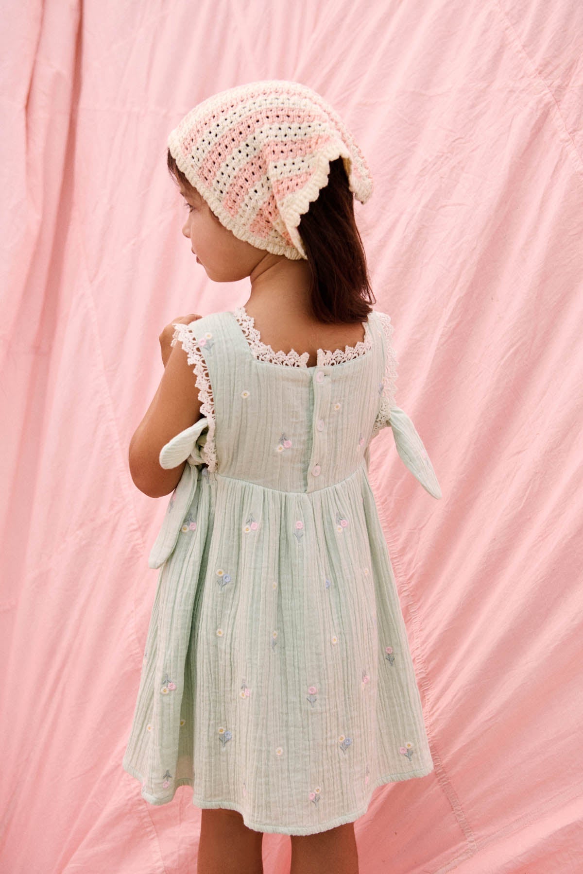 Louise Misha Aloisa Dress in Almond Floral Louise Misha