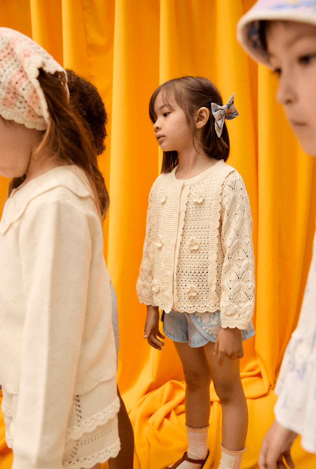 Louise Misha Chai Cardigan in Cream Louise Misha