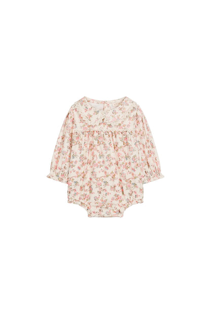 Louise Misha Chouchou Corduroy Romper in Cream, product view