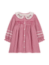 Louise Misha Delina Smocked Dress-Raspberry Checks Louise Misha