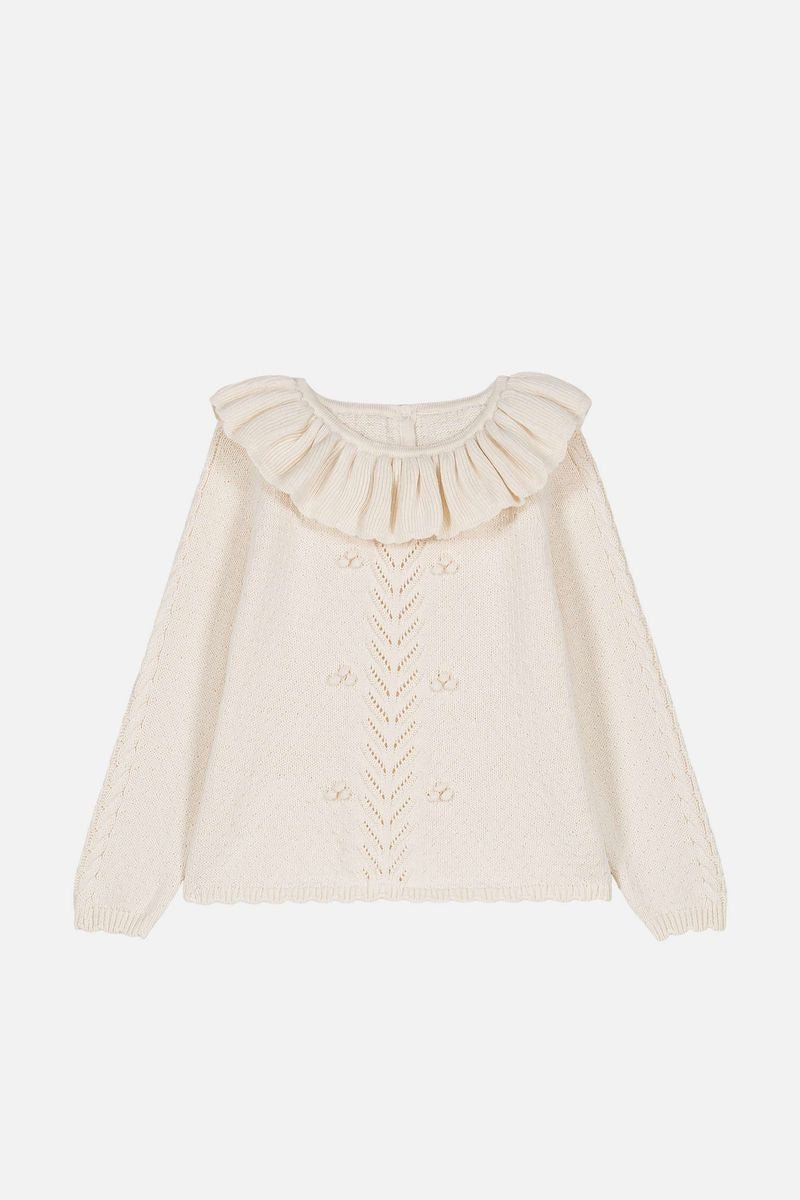 Louise Misha Evina Sweater in Cream Louise Misha