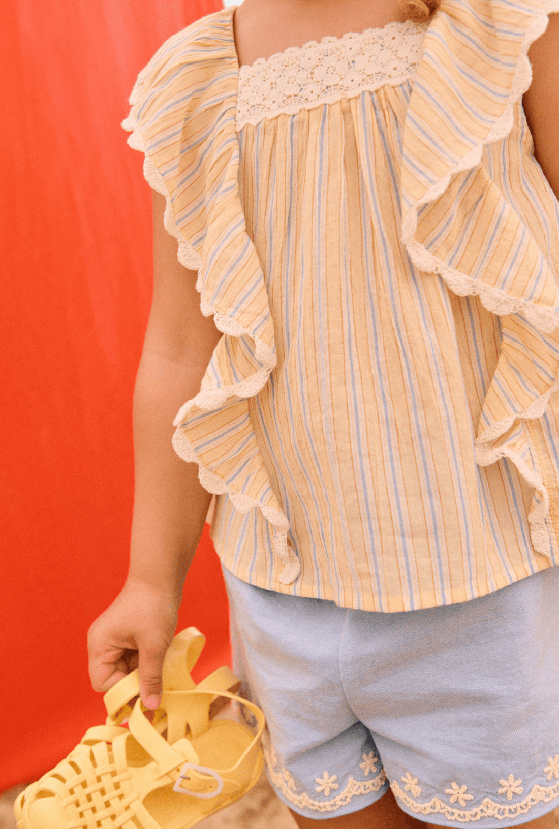 Louise Misha Gia Blouse in Y/D Stripes Louise Misha