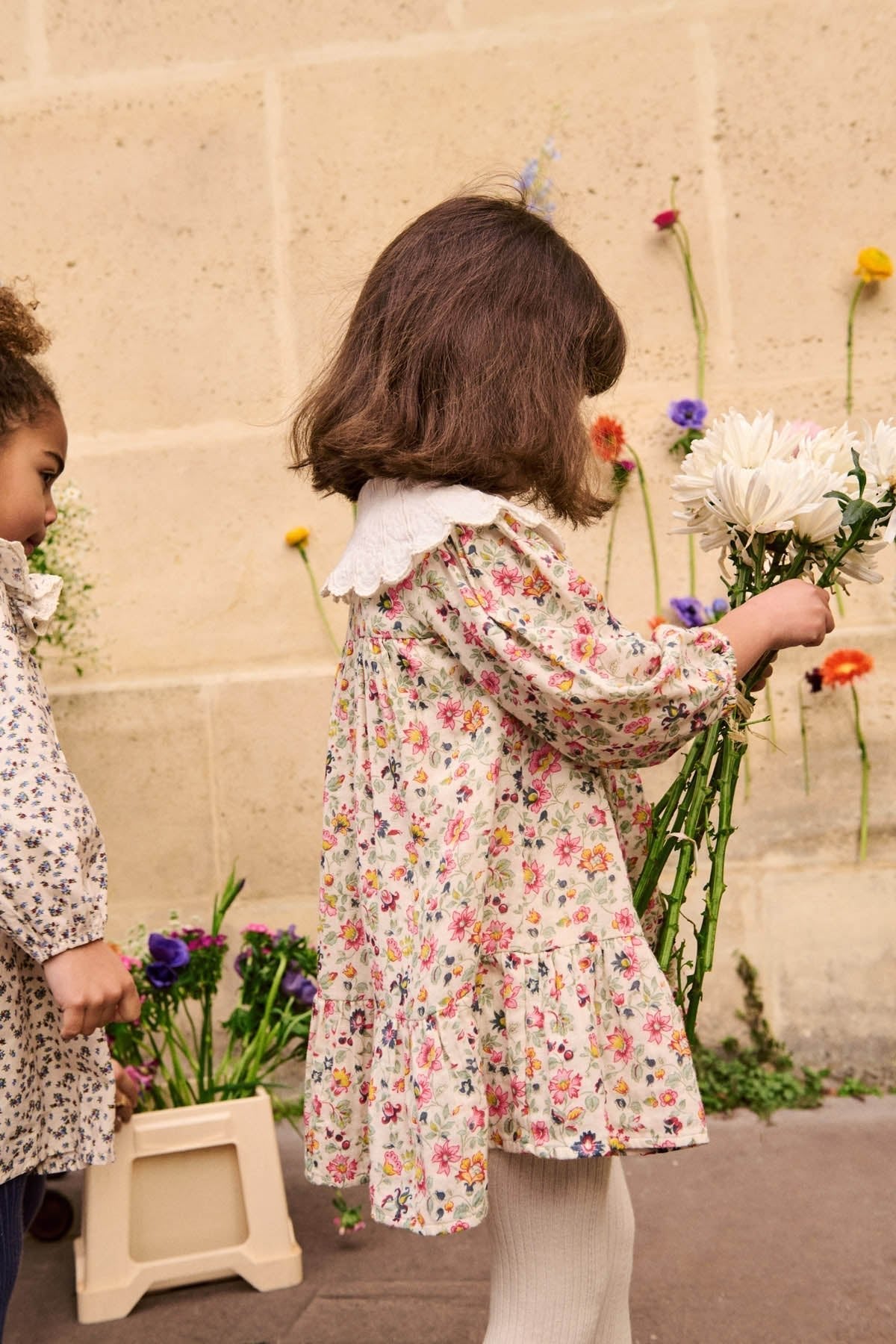 Louise Misha Heidi Dress - Cream Wild Flowers Louise Misha