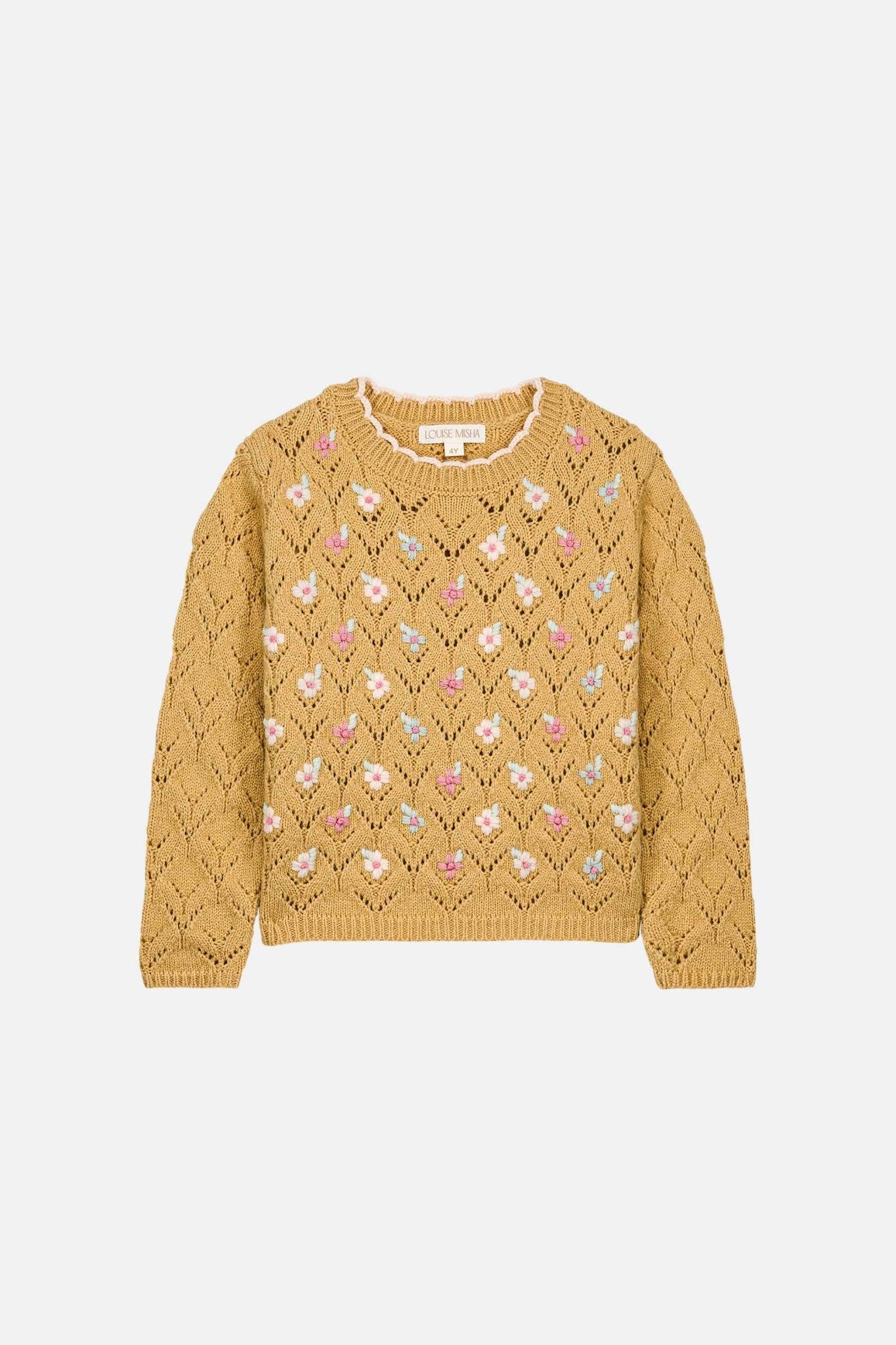 Louise Misha Jadeli Jumper – Embroidered Knit Sweater Louise Misha
