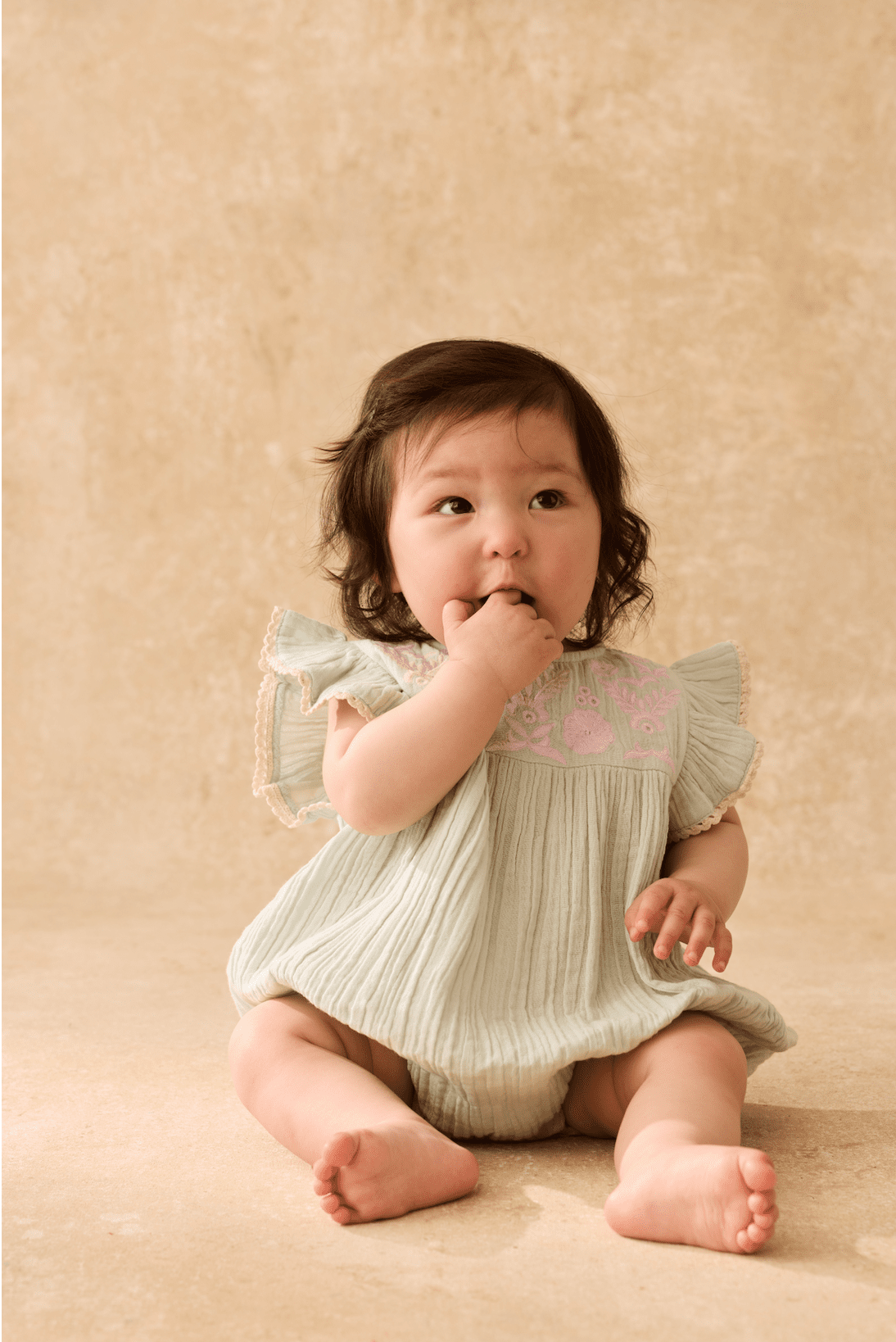 Louise Misha Nusha Romper – Almond Louise Misha