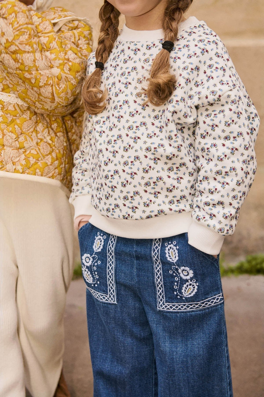 Louise Misha Rosalia Sweatshirt - Cream Columbine Hill Louise Misha