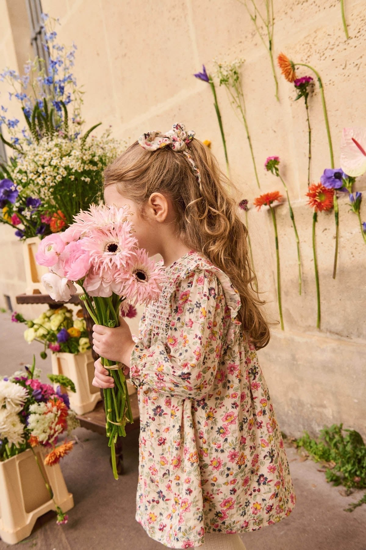 Louise Misha Saralou Dress - Cream Wild Flowers Louise Misha