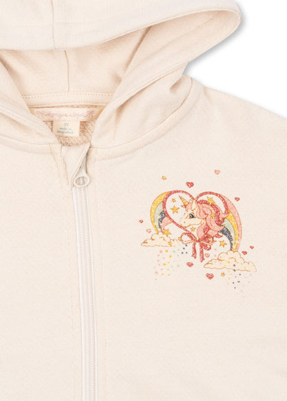 LOUPY LOU HOODIE GOTS - ECRU Konges Sløjd - enjoykidsus