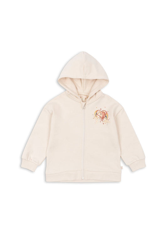 LOUPY LOU HOODIE GOTS - ECRU Konges Sløjd - enjoykidsus