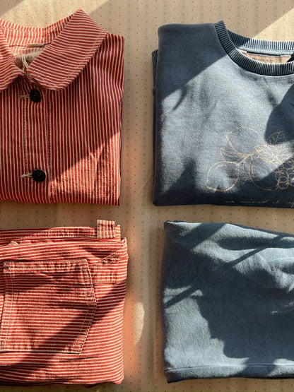 LUC PANTS - milk rouge stripe Konges Sløjd New Collection