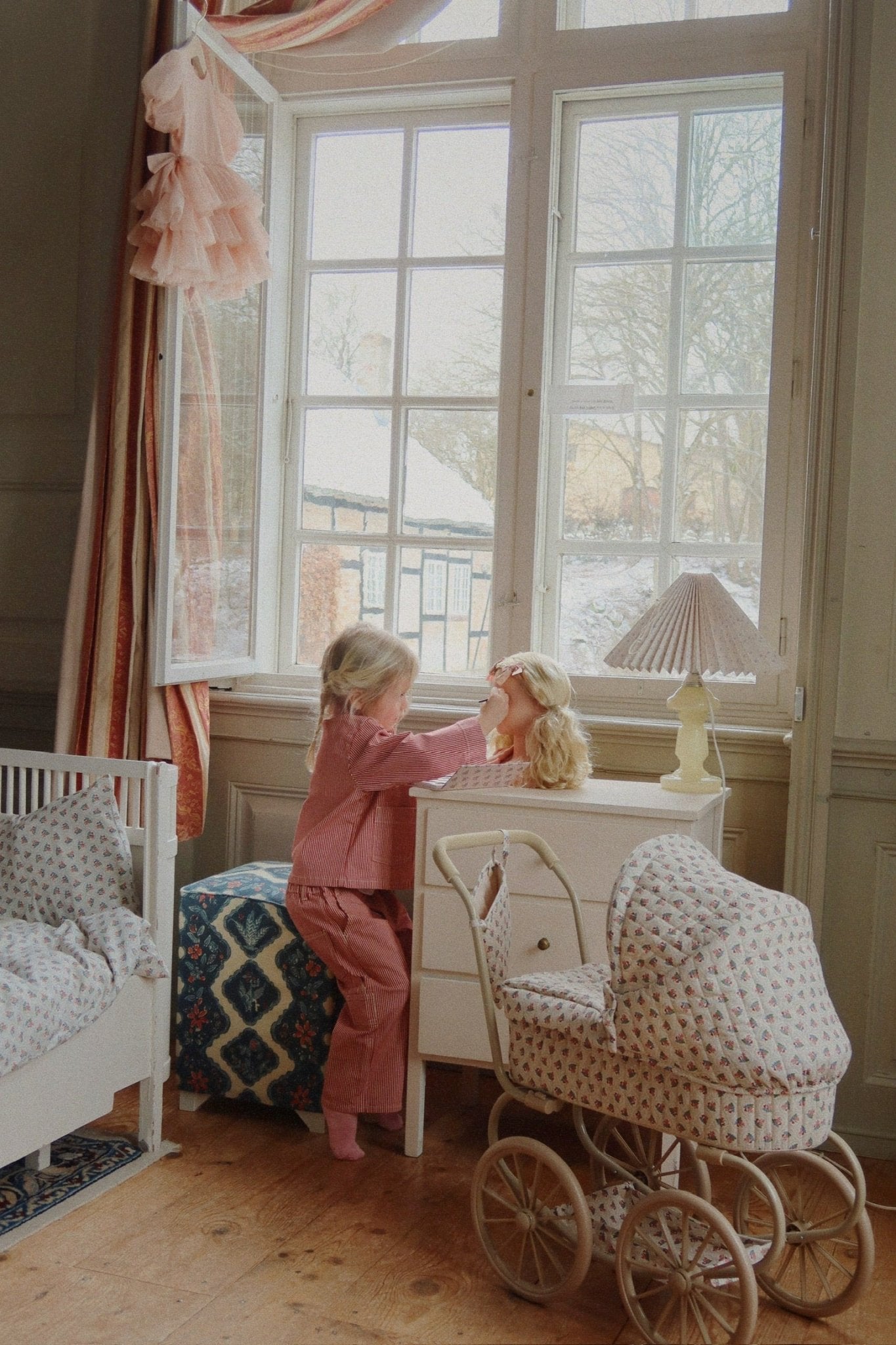 LUC PANTS - milk rouge stripe Konges Sløjd New Collection