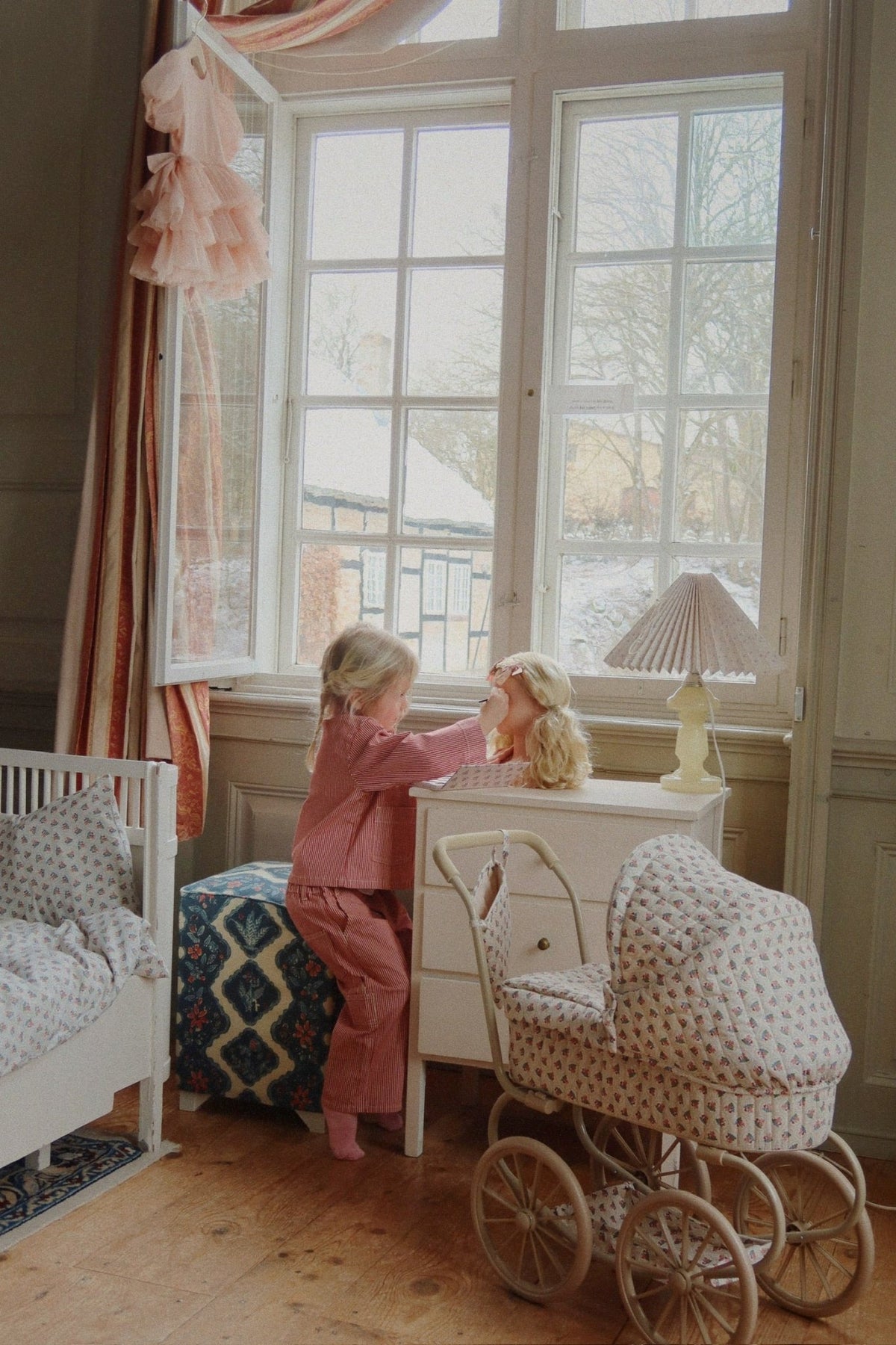 LUC PANTS - milk rouge stripe Konges Sløjd New Collection