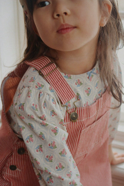 LUC SPENCER DRESS - milk rouge stripe Konges Sløjd New Collection