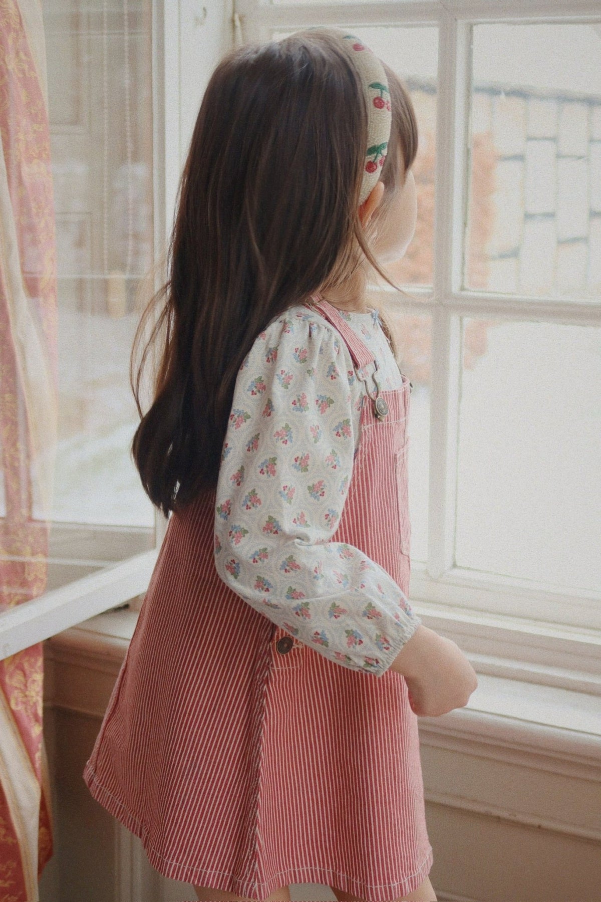 LUC SPENCER DRESS - milk rouge stripe Konges Sløjd New Collection