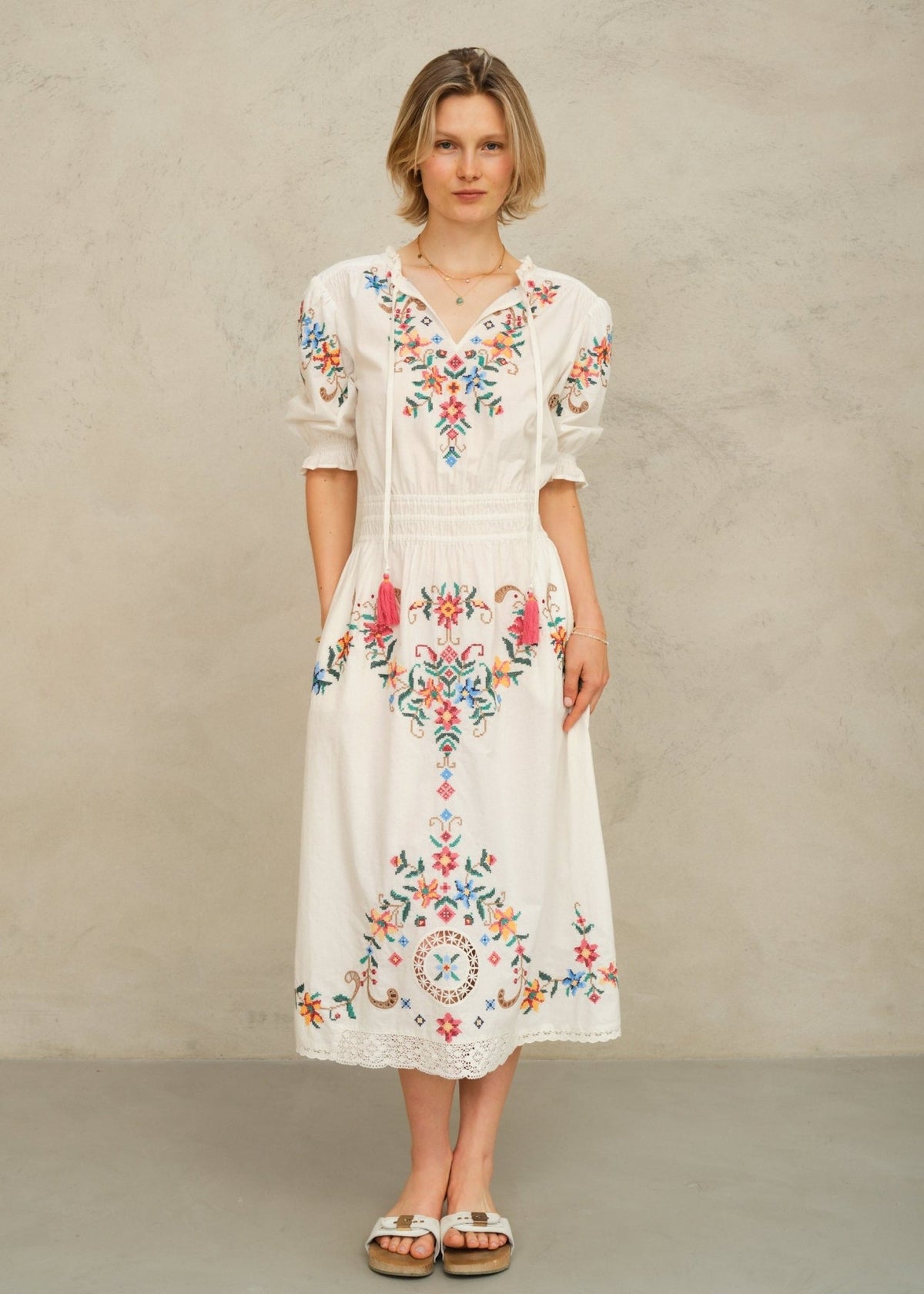 M.A.B.E Gracie Midi Dress - Multi M.A.B.E Apparel