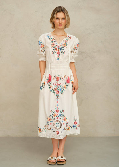 M.A.B.E Gracie Midi Dress - Multi M.A.B.E Apparel