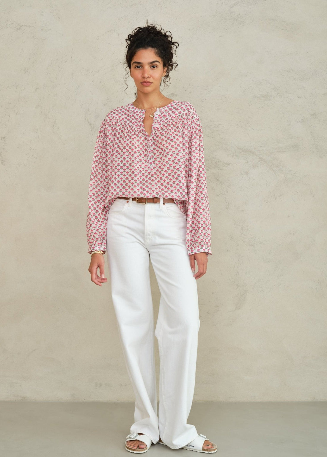 M.A.B.E Letty Long Sleeve Top - Pink M.A.B.E Apparel