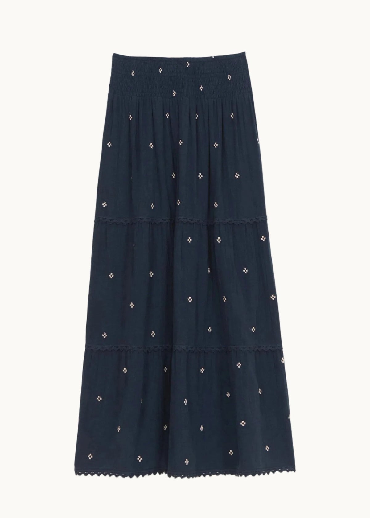 M.A.B.E Lucca Maxi Skirt - Indigo M.A.B.E Apparel