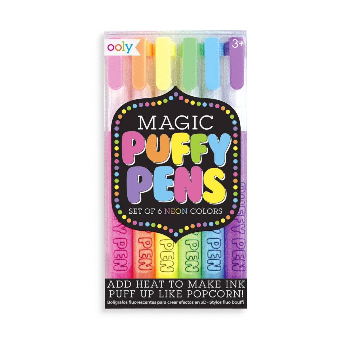 Magic Neon Puffy Pens OOLY - enjoykidsus