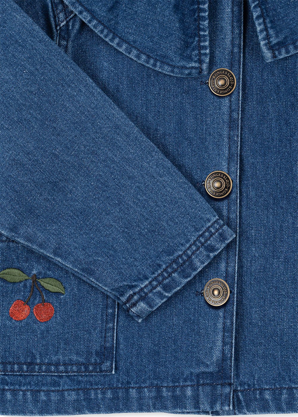 MAGOT DENIM SHIRT GOTS - DENIM BLUE CHERRY Konges Sløjd - enjoykidsus