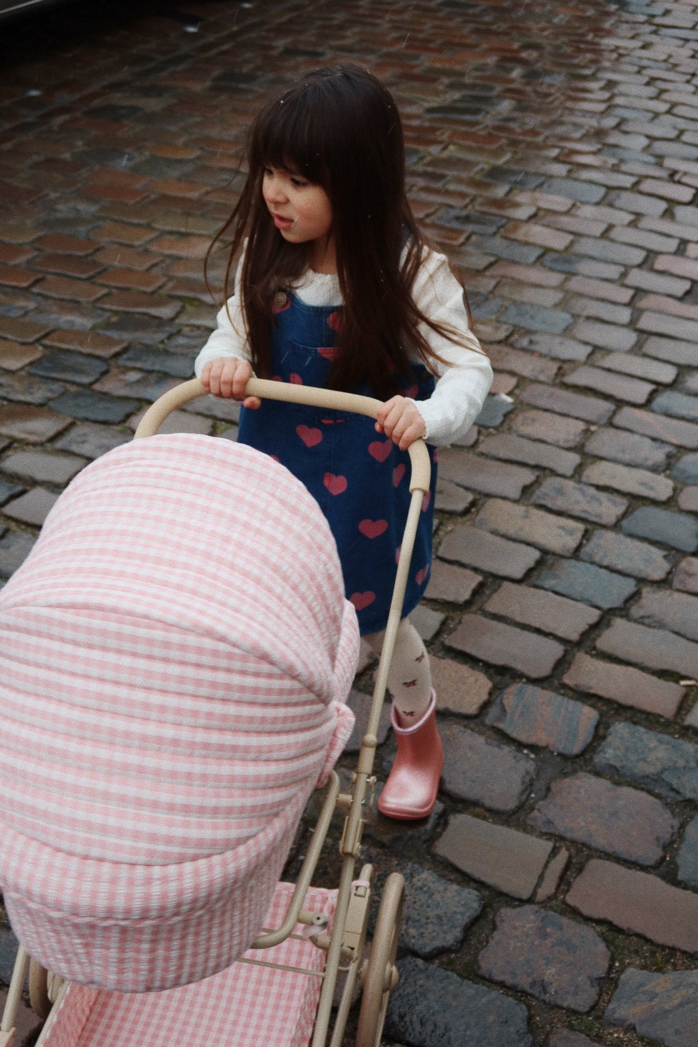 MAGOT OVERALL DRESS GOTS - BON COEUR PINK Konges Sløjd - enjoykidsus