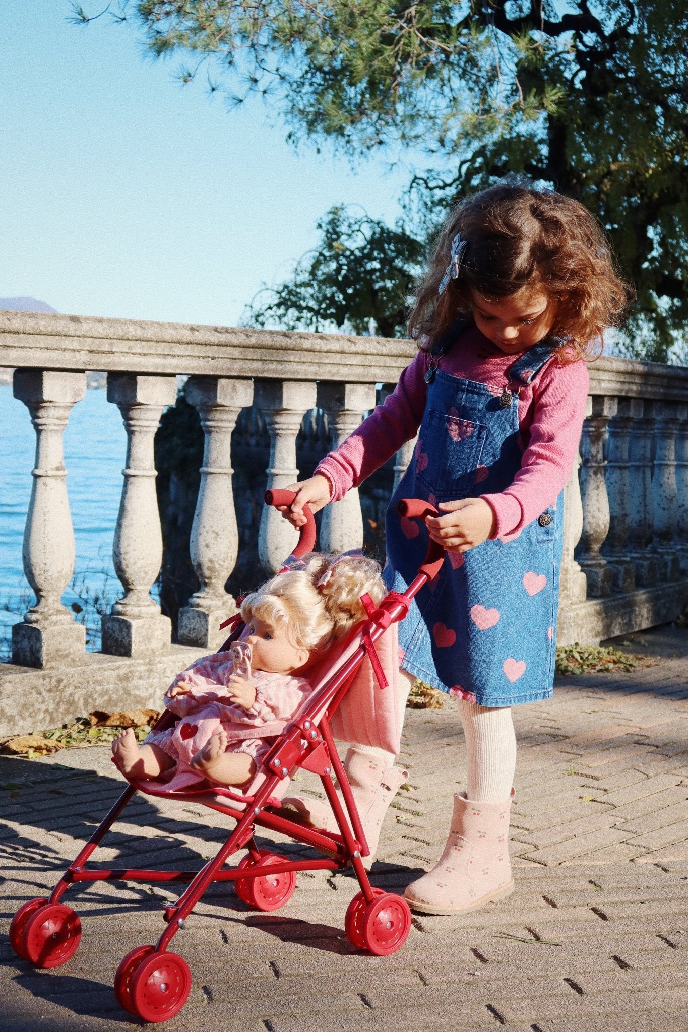 MAGOT OVERALL DRESS GOTS - BON COEUR PINK Konges Sløjd - enjoykidsus