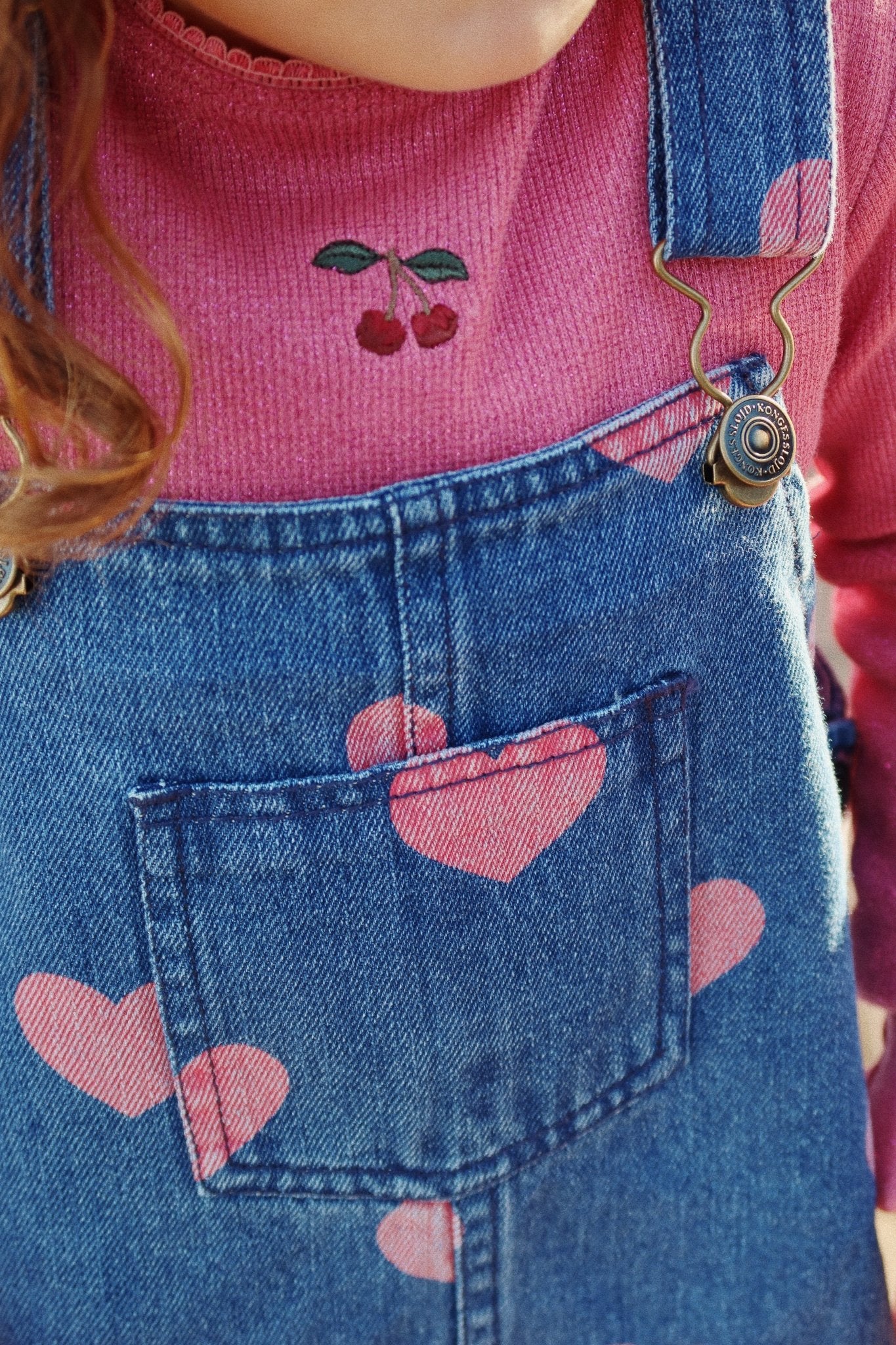 MAGOT OVERALL DRESS GOTS - BON COEUR PINK Konges Sløjd - enjoykidsus