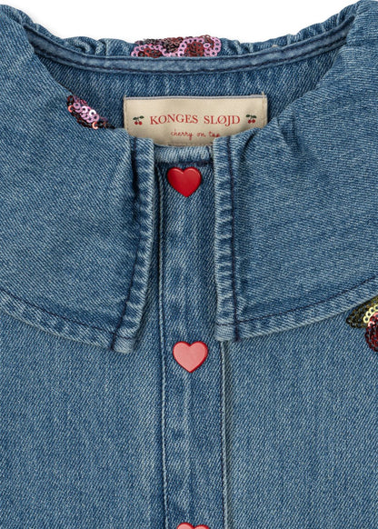 MAGOT SEQUIN DENIM SHIRT - vitamins Konges Sløjd New Collection
