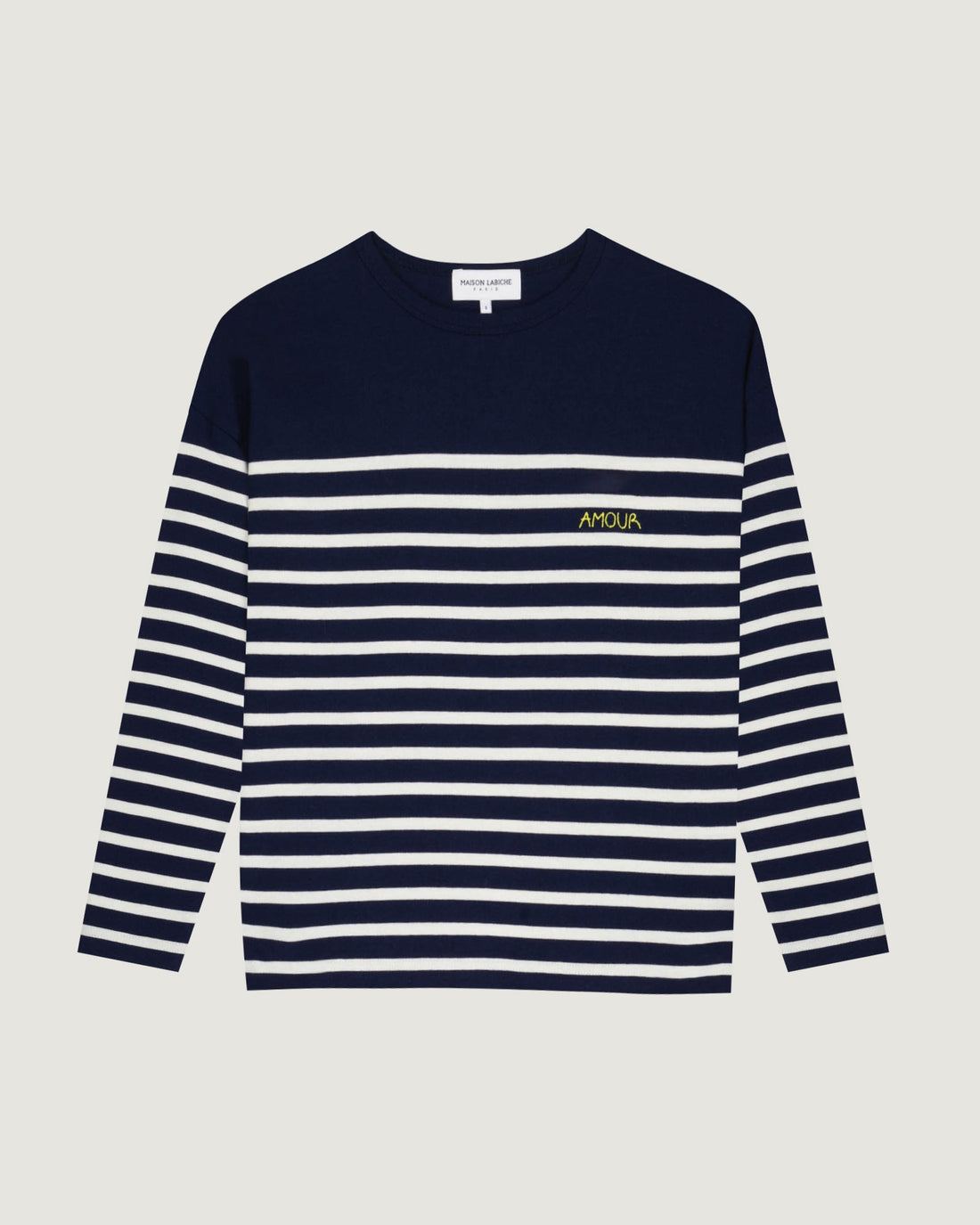 Maison Labiche &quot;Amour&quot; montpar sailor shirt MIDNIGHT BLUE IVORY Maison Labiche