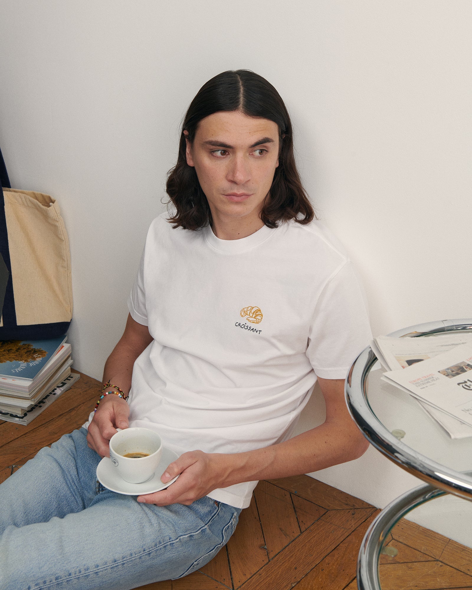 Maison Labiche "Croissant" Unisex popincourt t-shirt Maison Labiche