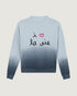Maison Labiche "I Love La Vie" buzelin cashmere sweater - SKY BLUE DIP DYE Maison Labiche