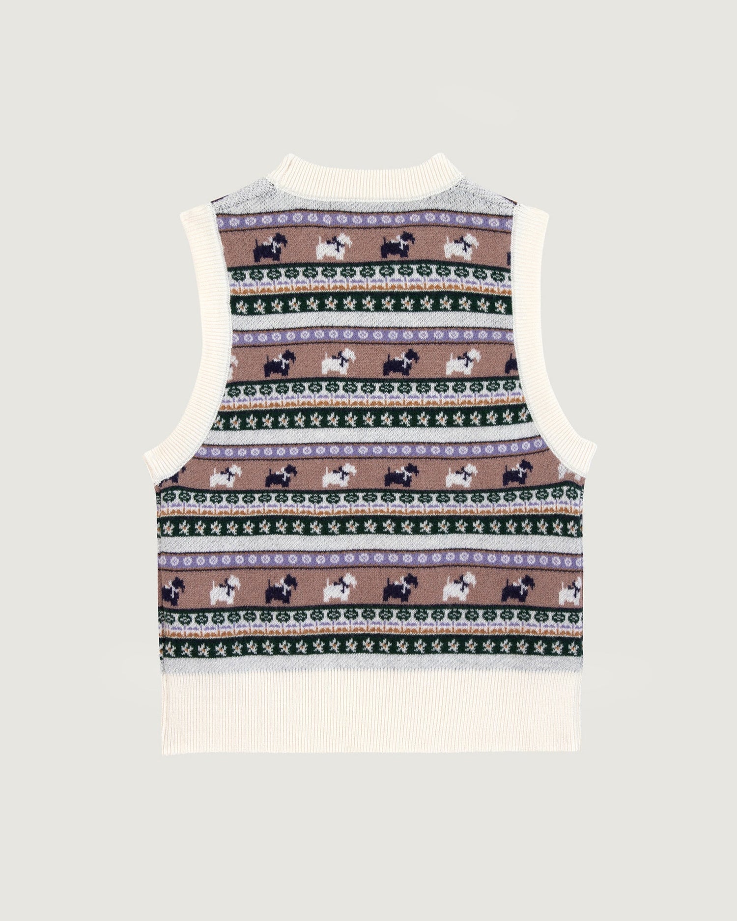 Maison Labiche &quot;Jacquard Chiens&quot; lafay merino wool sweater MULTICO JACQUARD Maison Labiche