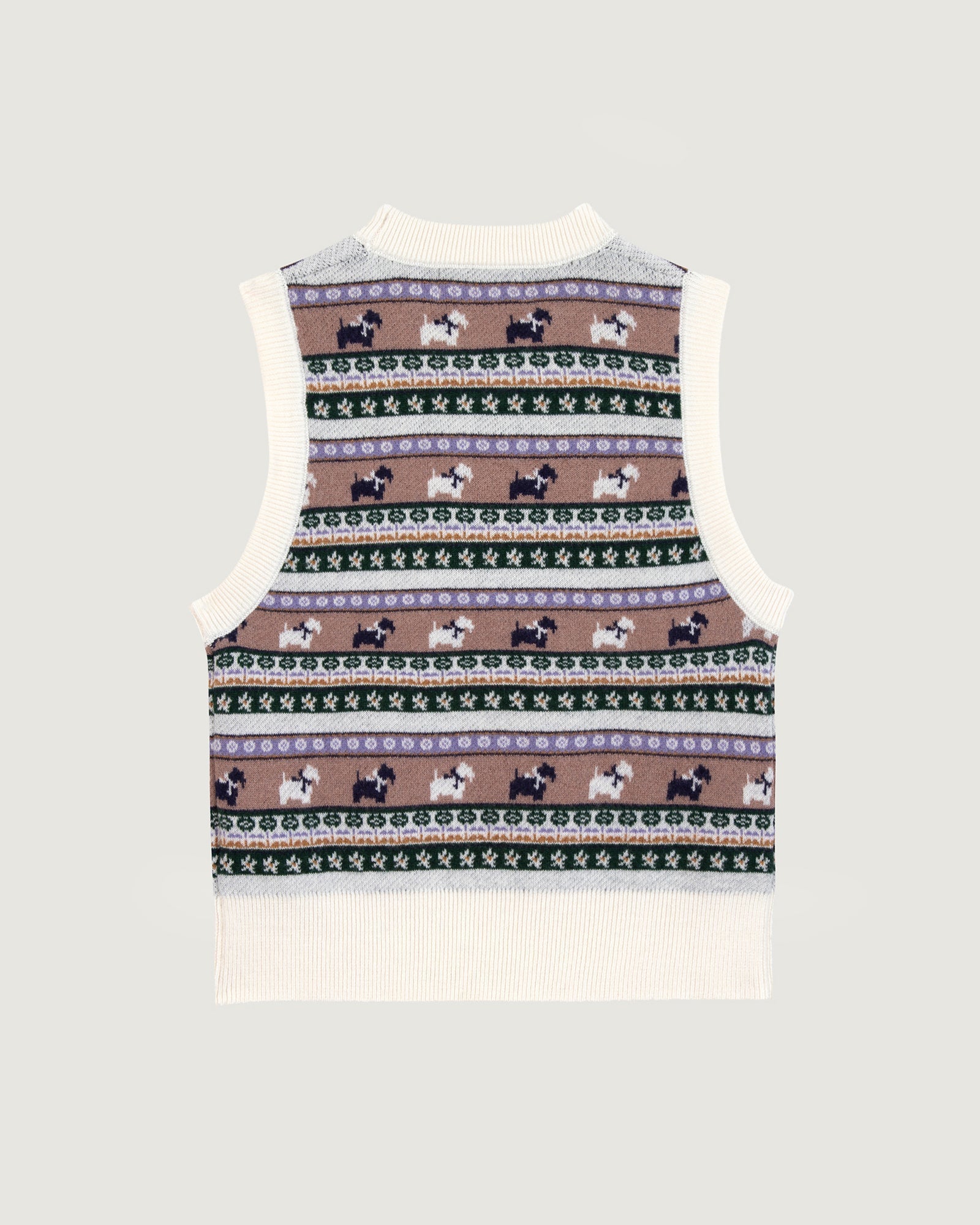 Maison Labiche &quot;Jacquard Chiens&quot; lafay merino wool sweater MULTICO JACQUARD Maison Labiche