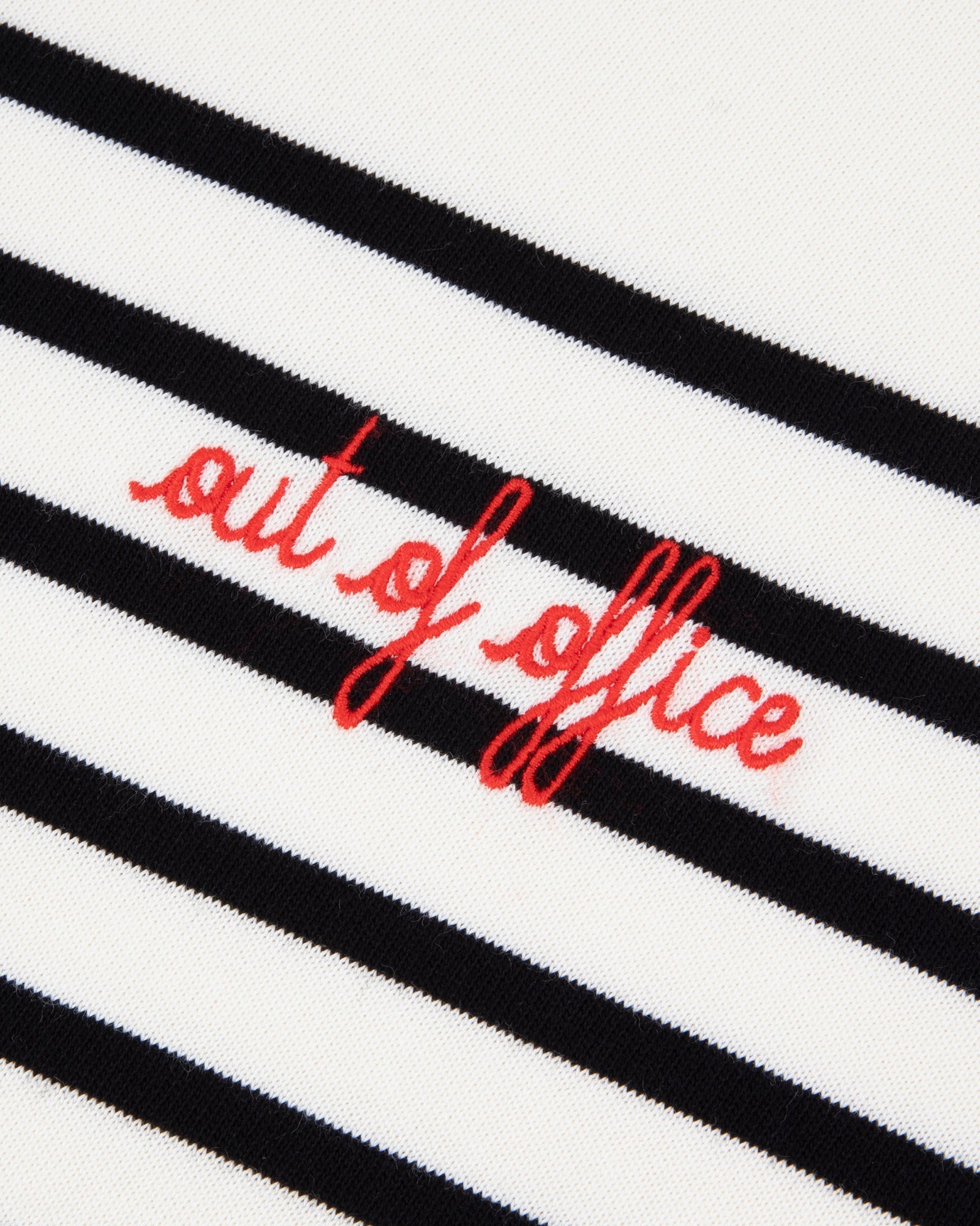 Maison Labiche &quot;Out Of Office&quot; montpar sailor shirt IVORY BLACK Maison Labiche