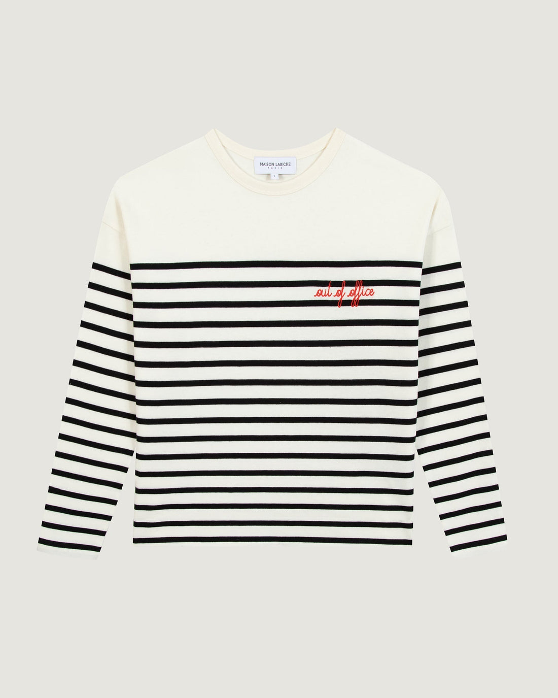 Maison Labiche &quot;Out Of Office&quot; montpar sailor shirt IVORY BLACK Maison Labiche