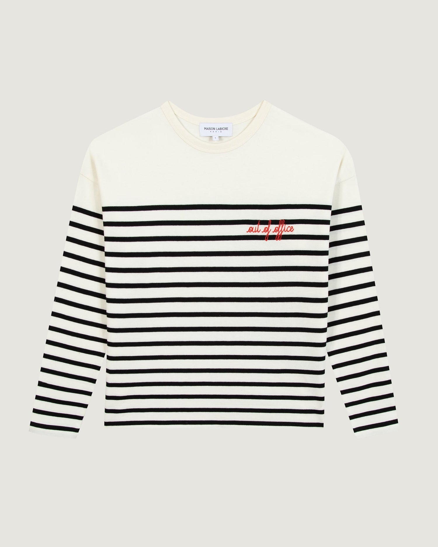 Maison Labiche &quot;Out Of Office&quot; montpar sailor shirt IVORY BLACK Maison Labiche