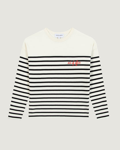Maison Labiche &quot;Out Of Office&quot; montpar sailor shirt IVORY BLACK Maison Labiche