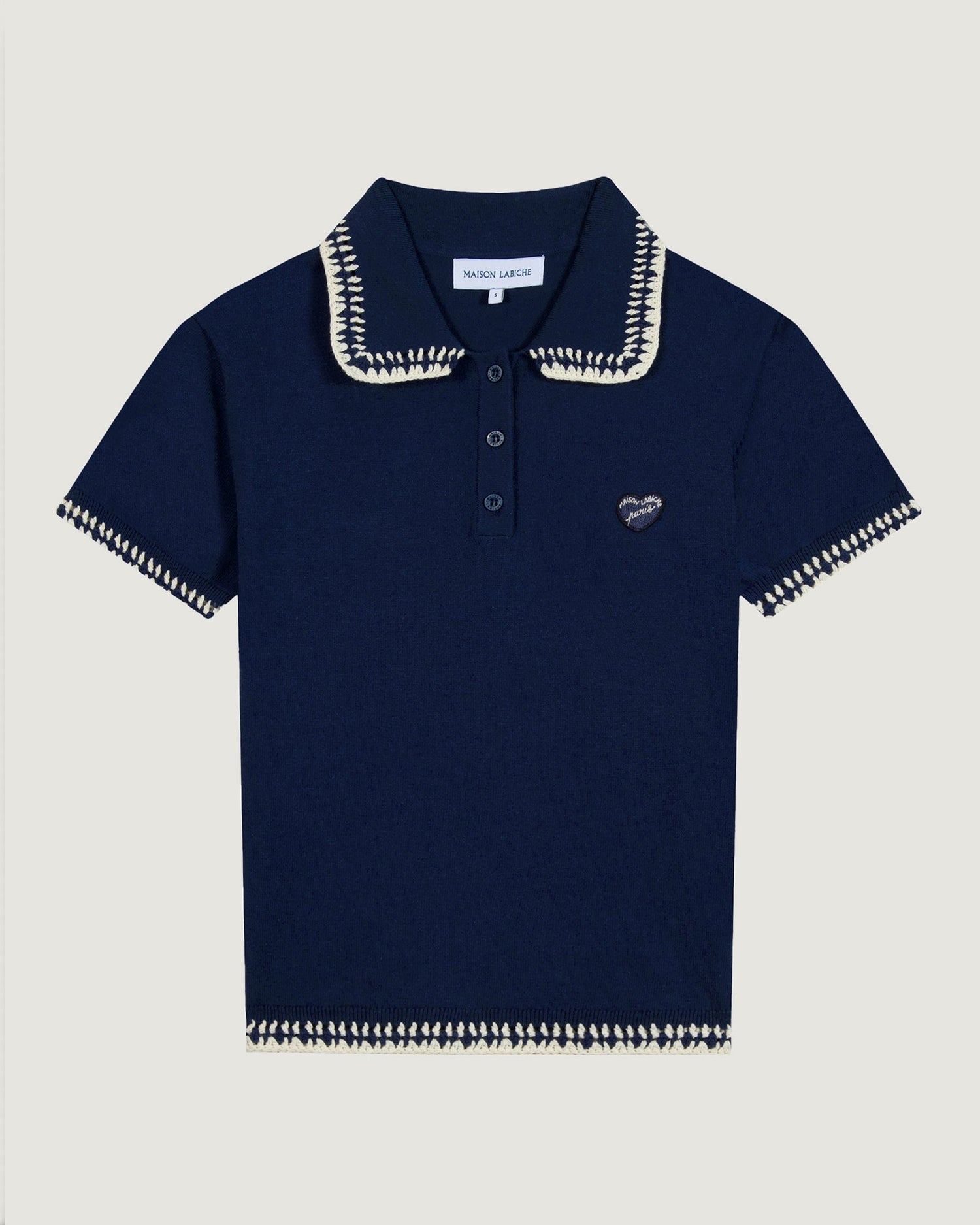Maison Labiche "Patch Coeur" caillavet polo Maison Labiche