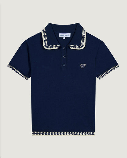 Maison Labiche "Patch Coeur" caillavet polo Maison Labiche