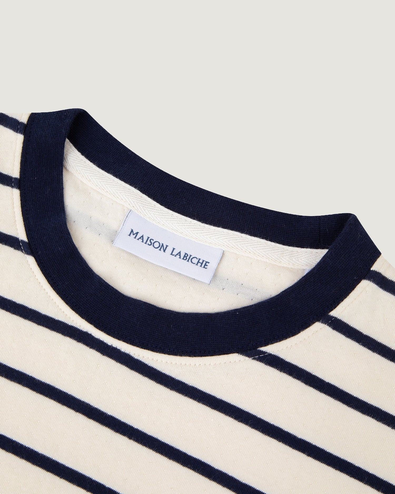 Maison Labiche "Patch Coeur" clavery t-shirt Ivory Navy Maison Labiche