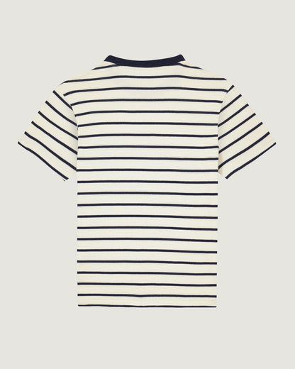 Maison Labiche "Patch Coeur" clavery t-shirt Ivory Navy Maison Labiche